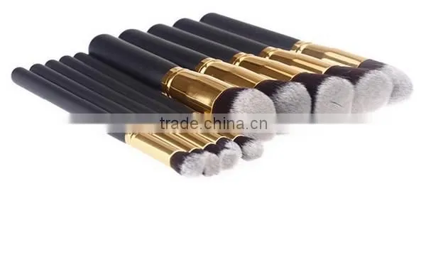 10Pcs Cosmetics Foundation Blending Blush Face Powder Brush Professional Makeup Brush Set