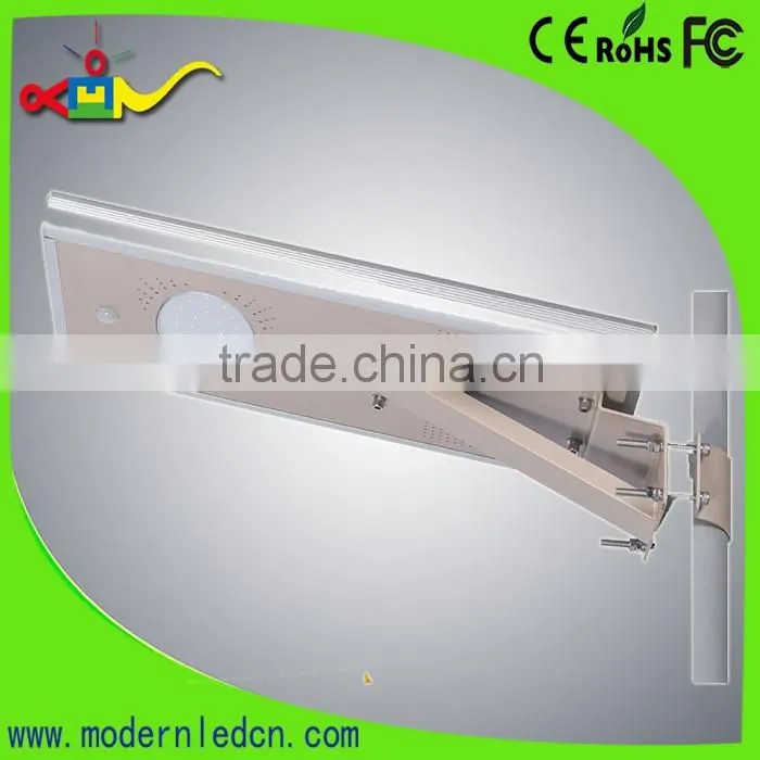solar led light all in one solar led street light18w 1800lm with IR sensor and light contorller