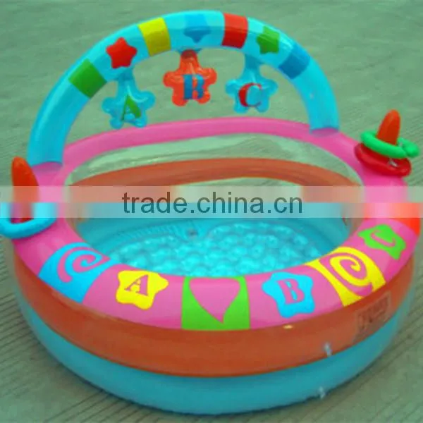New design fashion cute lovely plam tree inflatable baby infant swimming float ring