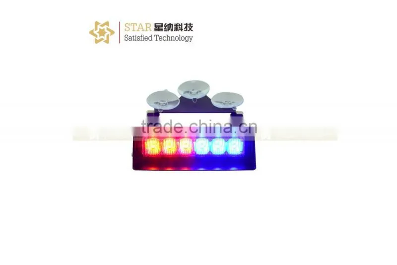 3W*6 LED auto emergency visor light