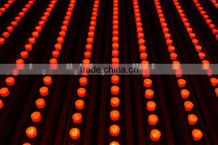 CE LVD EMC FCC IP65 Outdoor DMX512 6in1 RGBWA+UV 24*15w LED Slim Cameleon Linear Panel LED Wash Bar Light