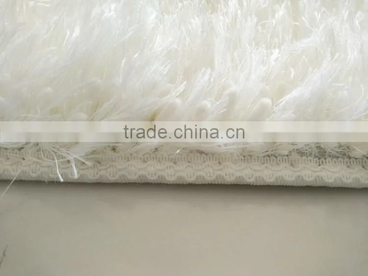round corner long hair microfiber anti-slip chenille mat