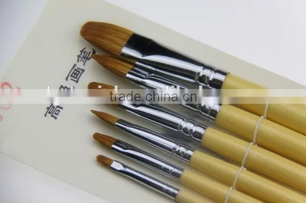 Best seller! 6pcs Artist brush,Paint brush,Artist painting brush,Wooden brush for painting