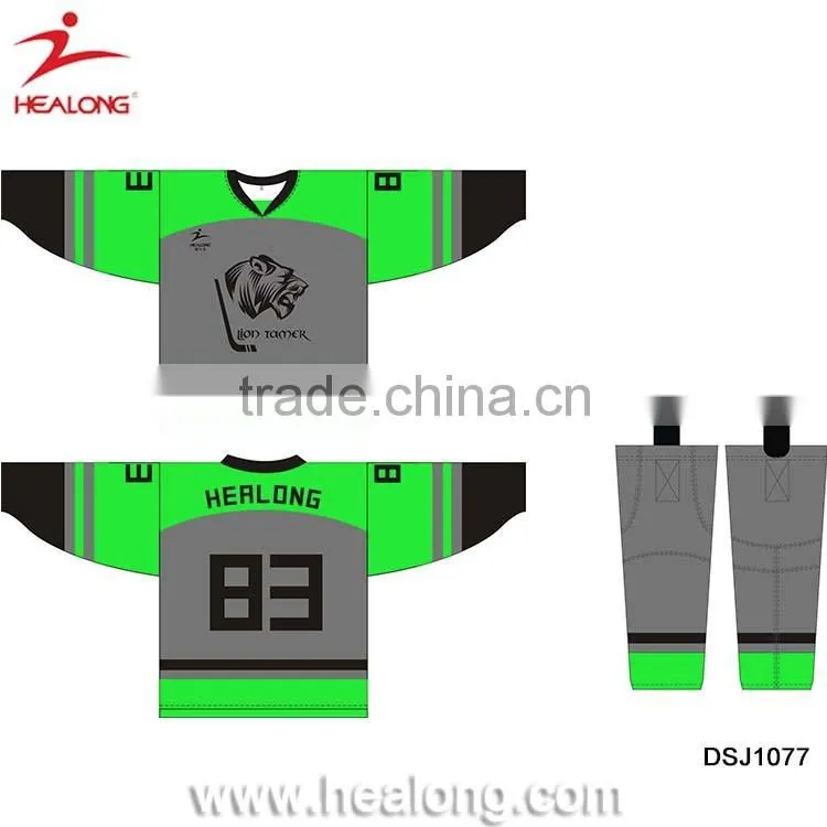 China Factory Custom Sublimaiton Ice Hockey Jersey Cheap Equipment