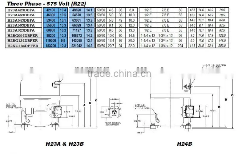 Bristol Reciprocating Compressors H2NG244GPDFR