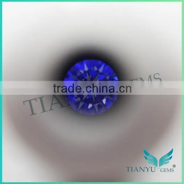 Superior Quality Excellent Cut Cubic Zirconia 6.5mm 2ct Diamond Simulant