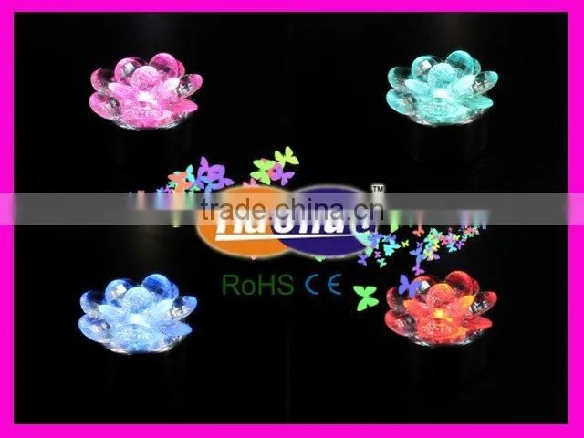 LED plastic flower candle light