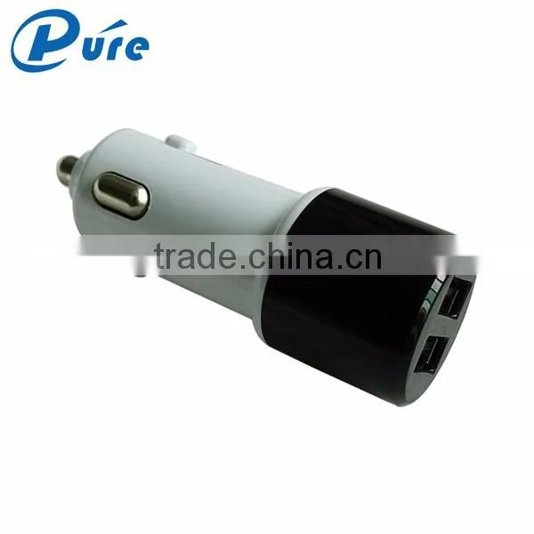 New arrival smart car charger battery 2 port usb car charger 5V/3A output dual usb car charger for ipad/iphone6