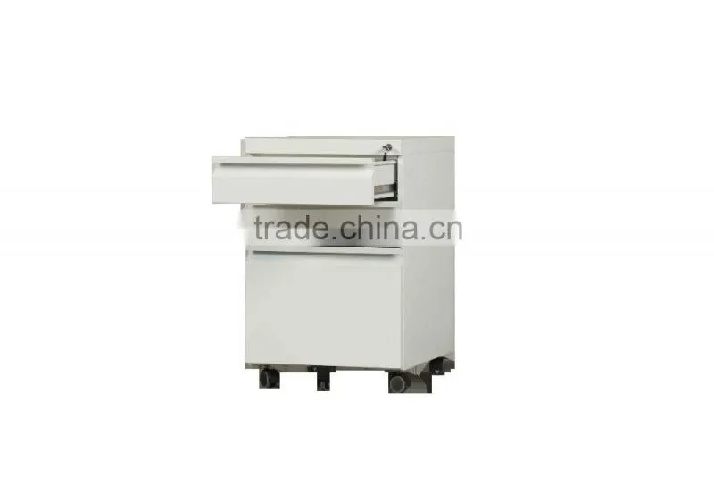 Office metal cupboard drawer divide mobile cabinet steel pedestal file storage cabinet industrial