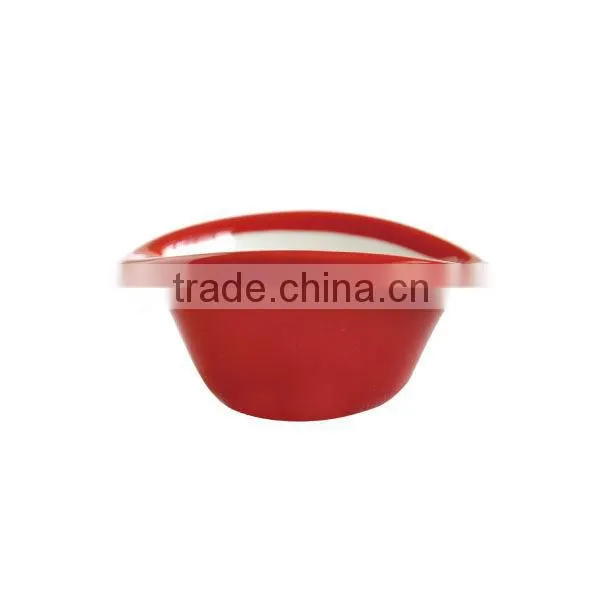 New arrival Red cap ceramic baking cup wholesale