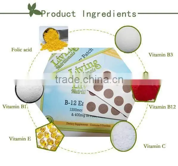 Health care vitamin patch B12 energy patch OEM