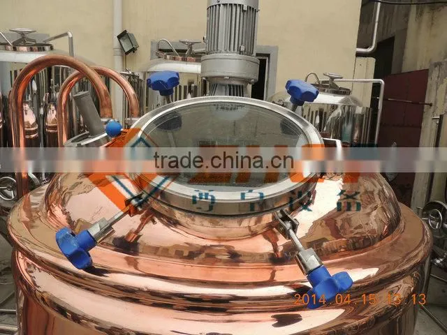 beer equipment made by SUS 304 or red copper/CE and ISO certification