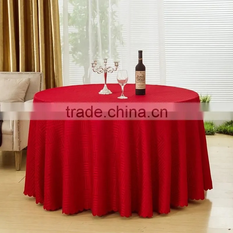 bulk round shape white luxurious wedding table cloths with printing