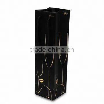 Newest high quality and low price wine gift paper bags