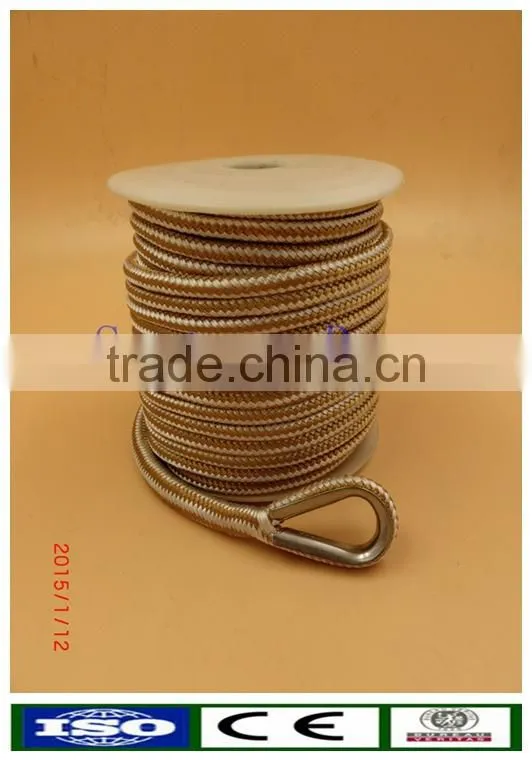 High quality white solid braided starter rope