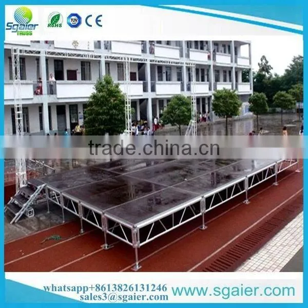 2017 New size portable stage with steps stairs from Sgaier