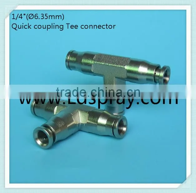 1/4" (6.35mm)High pressure (1500psi) quick coupling slip lock fittings connectors