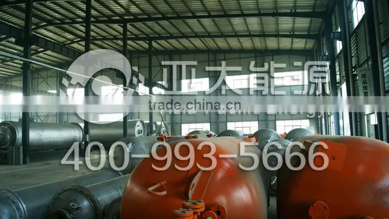 Cheap! waste tire oil recycling to diesel machine Waste tire/plastic pyrolysis plant