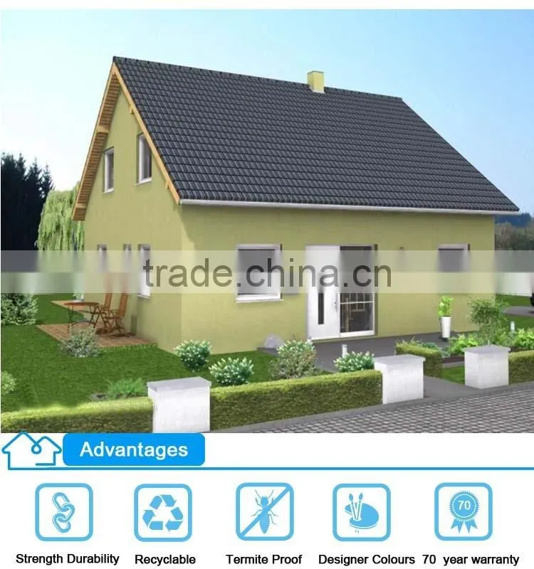 2015 new cheap modern light steel Structure Prefabricated House and Villa