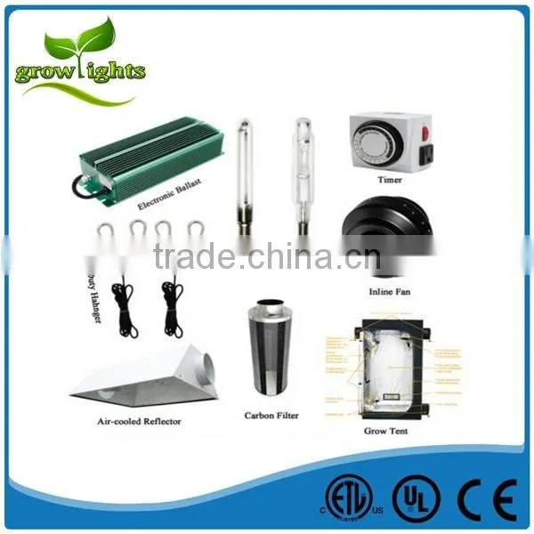 Hydroponic Tent Grow Light Kit Ballast Euro Reflector System HPS 600w