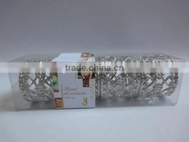 silver plated monogrammed napkin ring