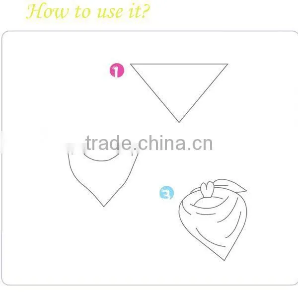 Trangle Cotton bandana bibs Wholesale