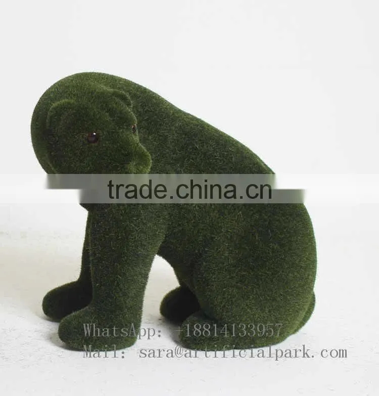 HY Artificial moss grass rabbits,garden decorative green moss animals