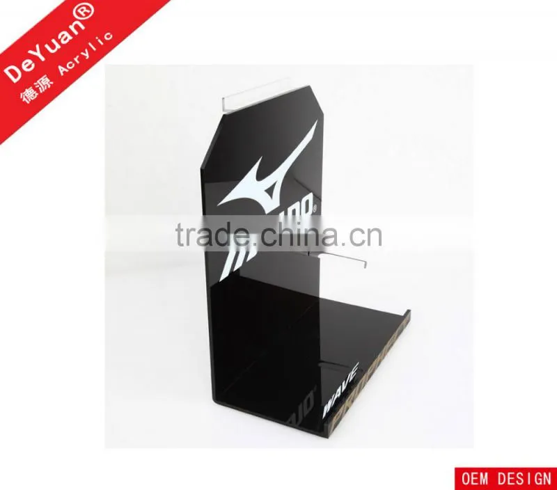 Top Grade Black Acrylic Shoes Display Stand