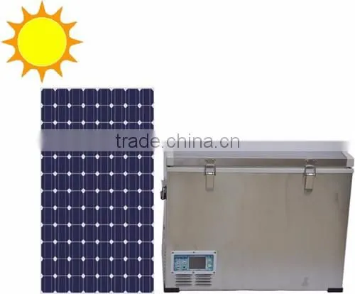 115L DC Compressor Single Cabinet Chest Freezer with Solar Power System