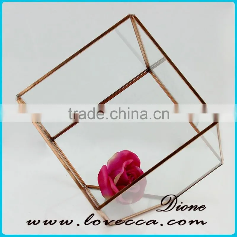 Home Decor Round glass flower box , Glass Plant Terrarium wholesale