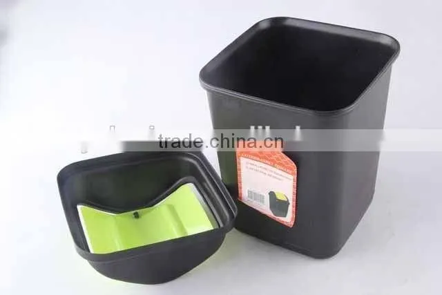 Plastic Trash Can Household Garbage Can/Rubbish Bin