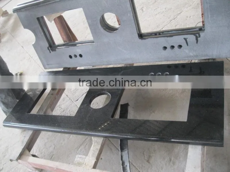 High quality Shanxi black granite kitchen counter top