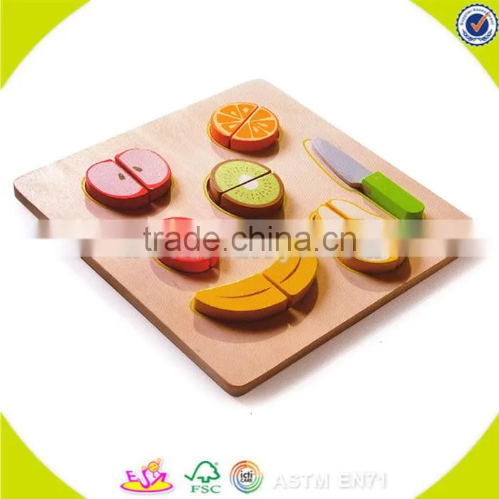 wholesale wooden toddler cutting toy creative wooden toddler cutting vegetables and breads toy hot toddler cutting toy W10B038