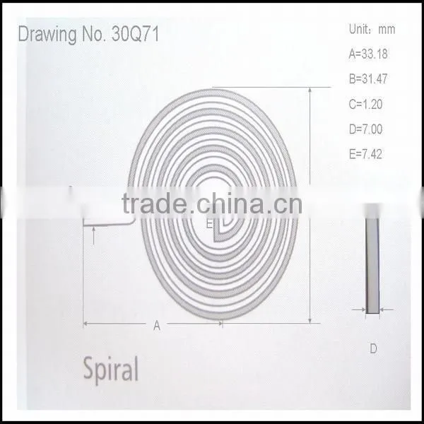 ISO Standard Thermostatic Bi-metal Spring 30Q71