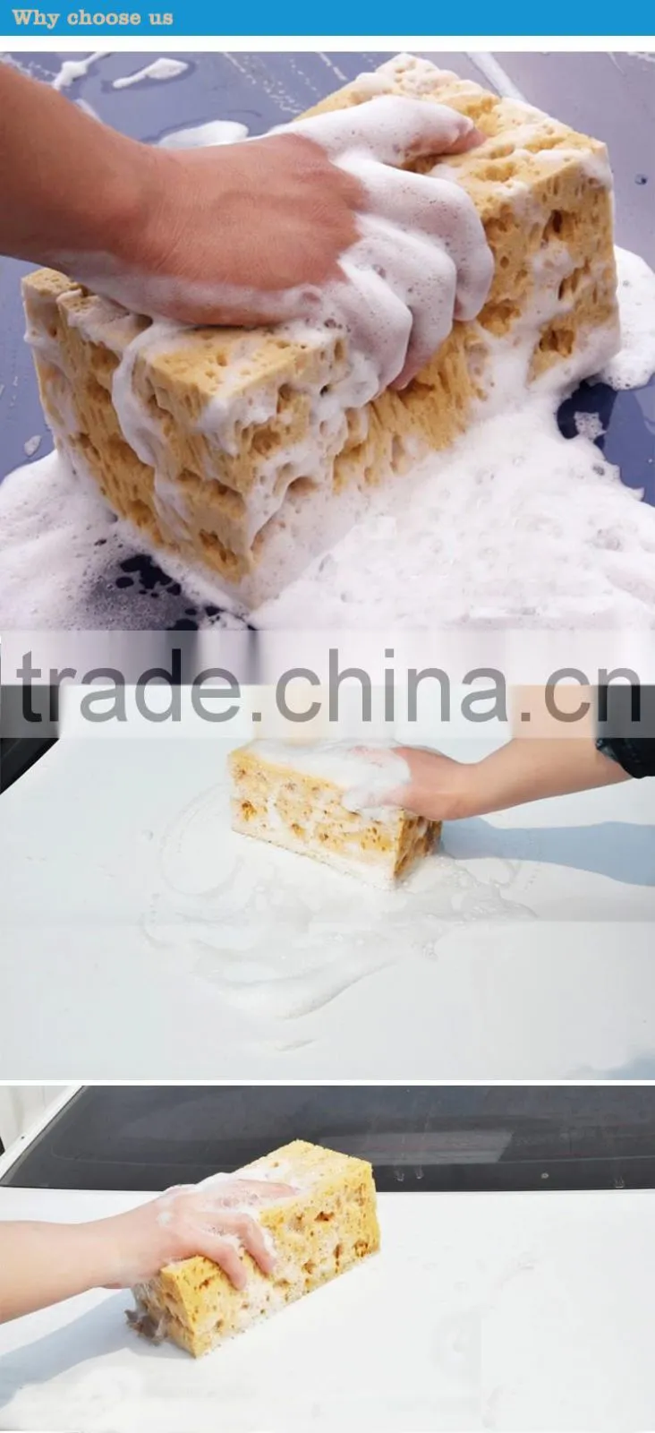 Color good use car cleaning sponge