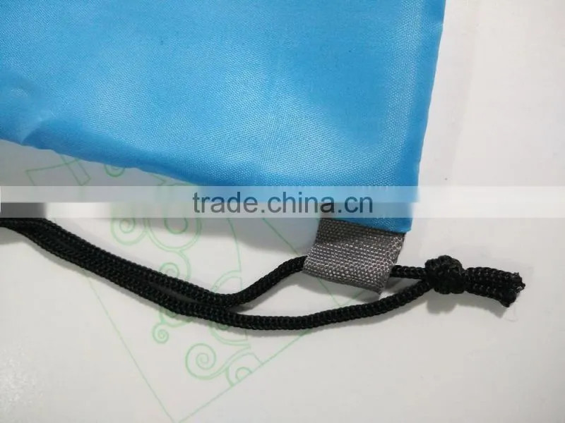 Alliance safe rpet polyester foldable drawstring bag for shopping
