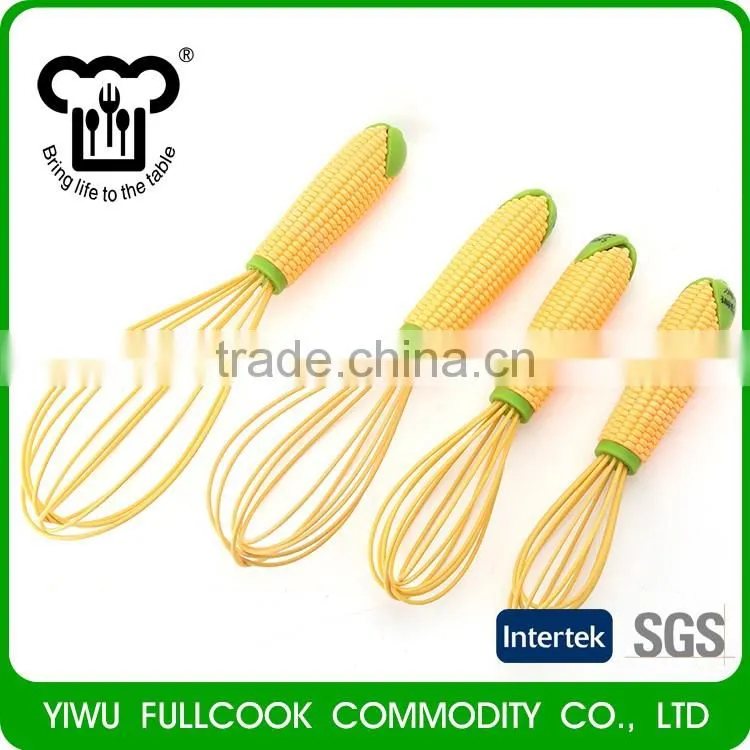 Hot selling corn shape silicone egg beater kitchen utensil