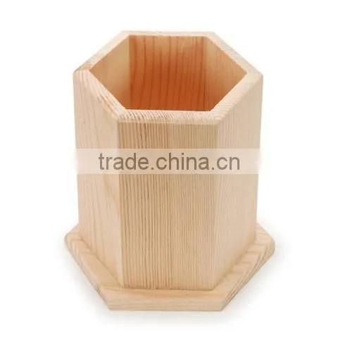2017 custom fancy wooden pen holder