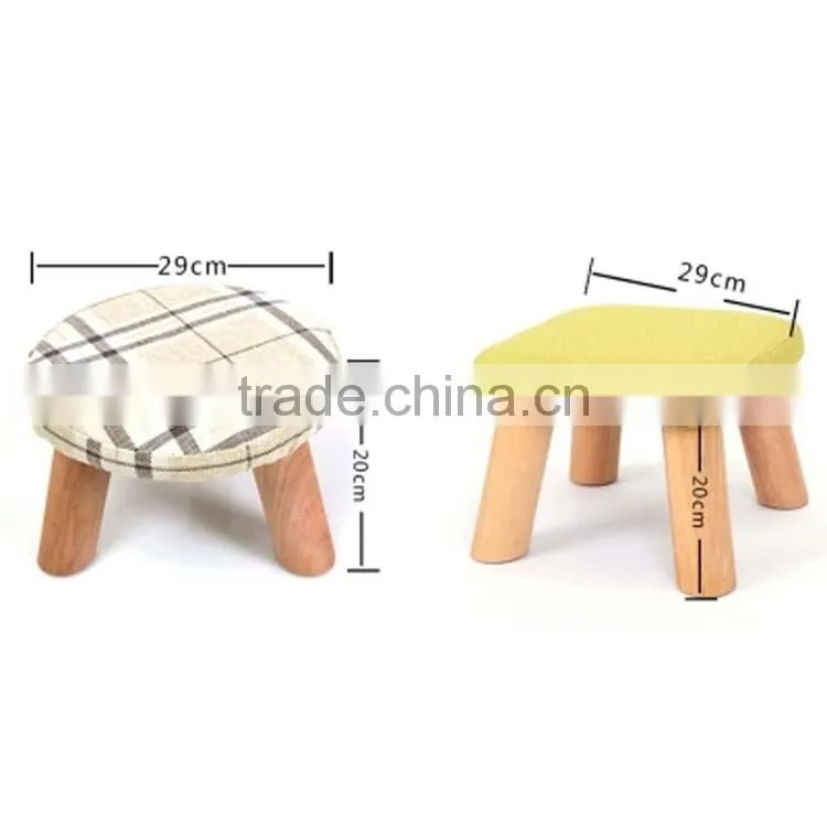 Lovely cute pretty Round Shape Wooden Feet Stool for children