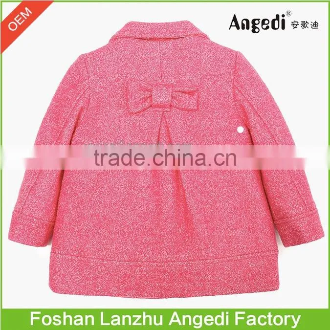 Children Girls Holiday Dress up winter xmas woolen Glitter overcoat