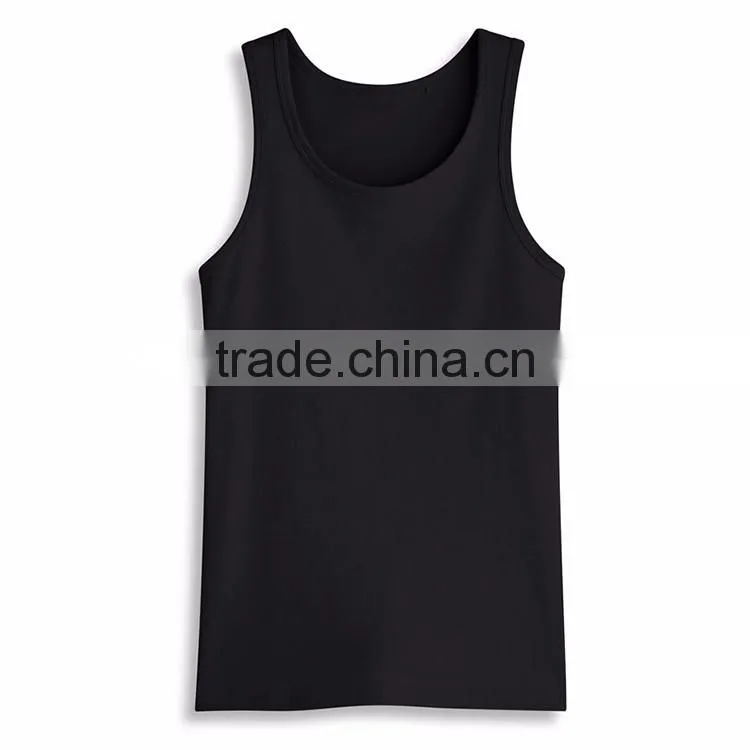 New Model Design 100% Cotton Fashion Wholesale Mens Custom Stringer Tank Top