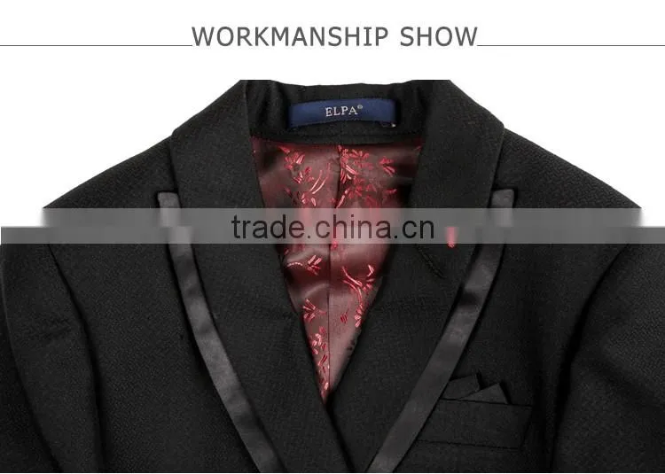 ELPA designer 3 piece children suits black wholesale kids suits for boys