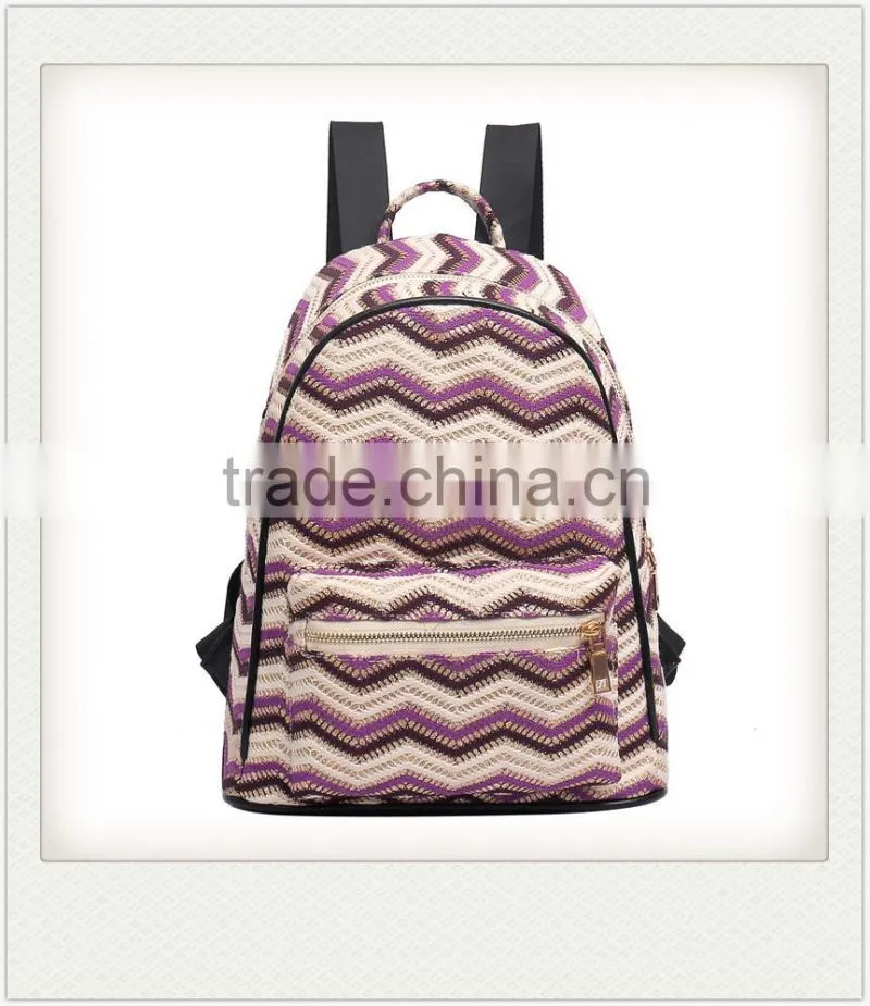 wholesale high quality chevron backpack