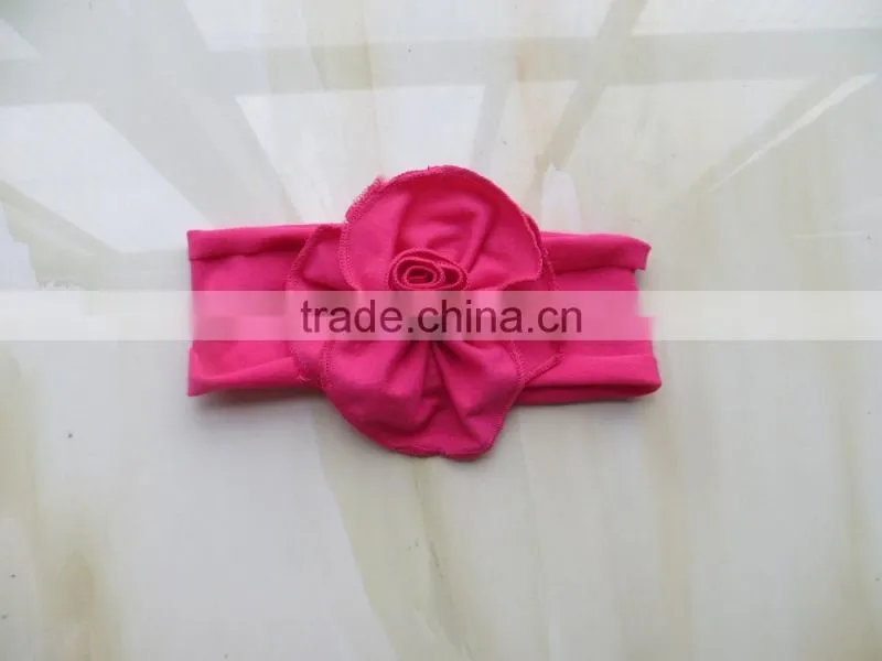 2015 pure color baby headband colorful flower headband YW-132