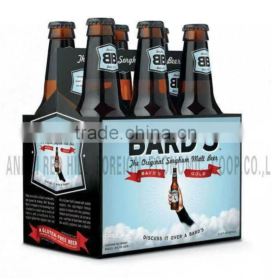 portable paperboard beer packaging box