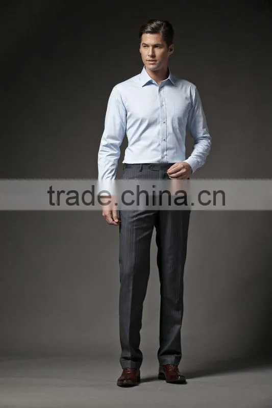 Latest style Man Dress shirts with long sleeve 100%cotton