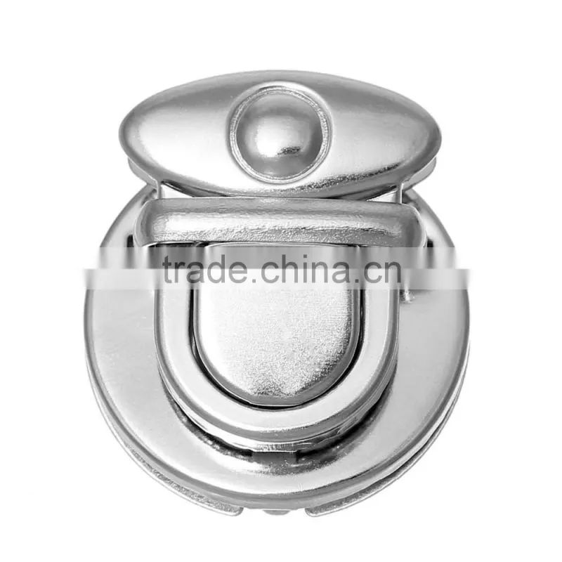 New Style Silver Twist Turn Lock For Purse 3cm x2.5cm