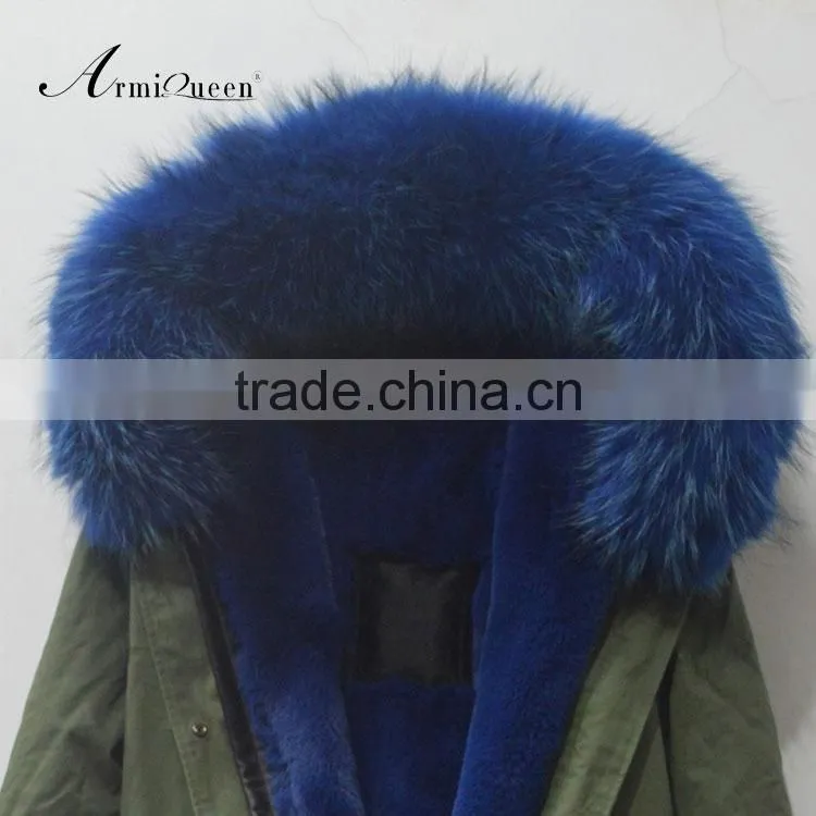 2017 fashionable coat type special style Korean desgin women and men fur lined winter parka