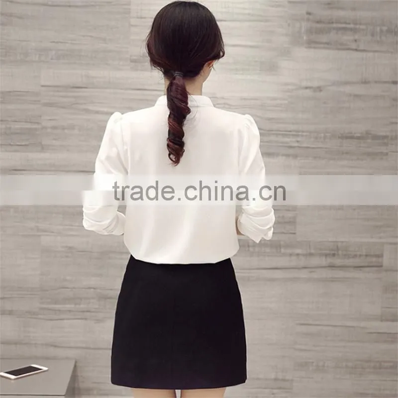 New Designed Wholesale chiffon blouse for lady