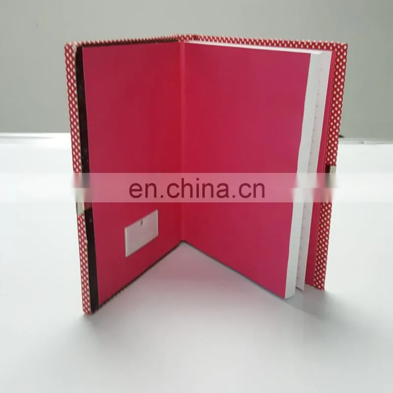 Custom fashion lovely notebook hardcover personalized journal diary with lock